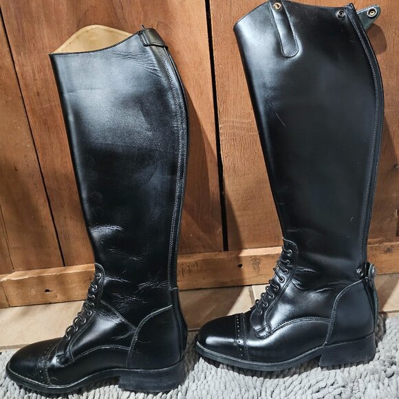 Size 8.5 Women's Derby dressage riding boots - Picture 3 of 7